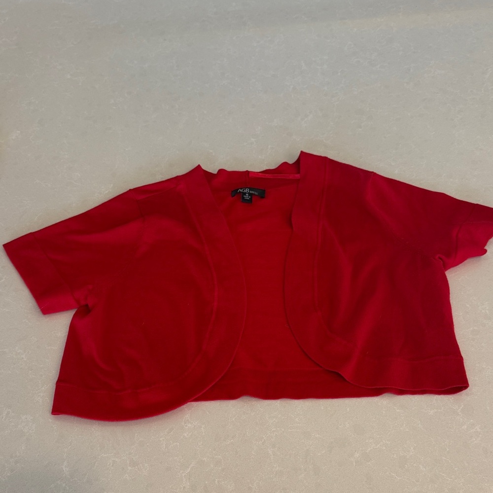 AGB Bright Red Cardigan